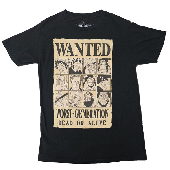 Ripple Junction Other - Ripple Junction Black Graphic 'Wanted - Worst Generation' Short Sleeve Tee